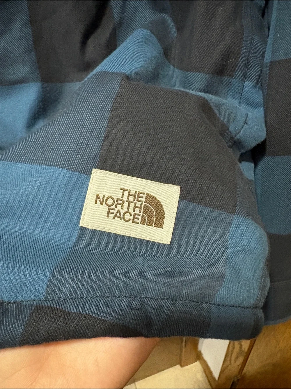 The North Face Campshire Lined Flannel Shacket Blue Buffalo Plaid XXL Men’s